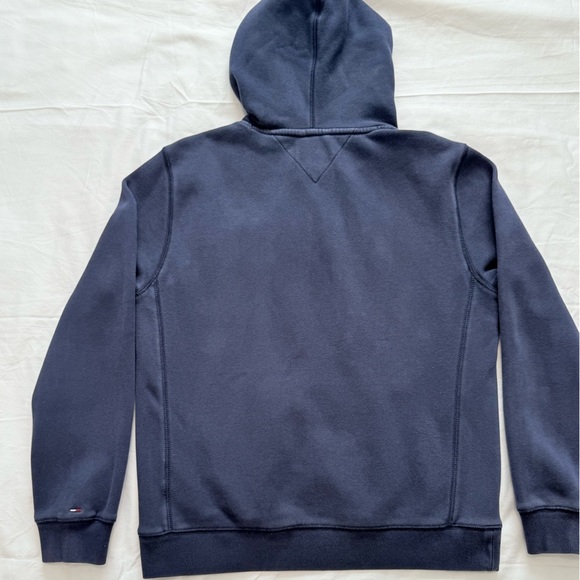 Tommy Hilfiger Women’s Hoodie Size M –Iconic Red & White Logo Hooded Sweatshirt - Picture 5 of 14